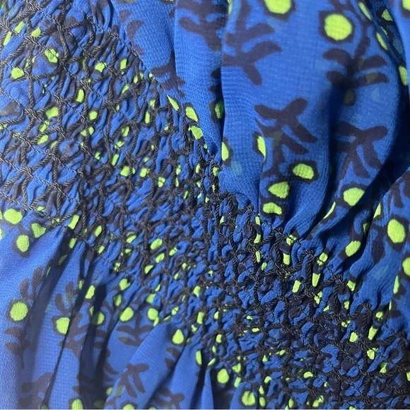 Tory Burch Blue Off The Shoulder Casual Blouse - Picture 7 of 7